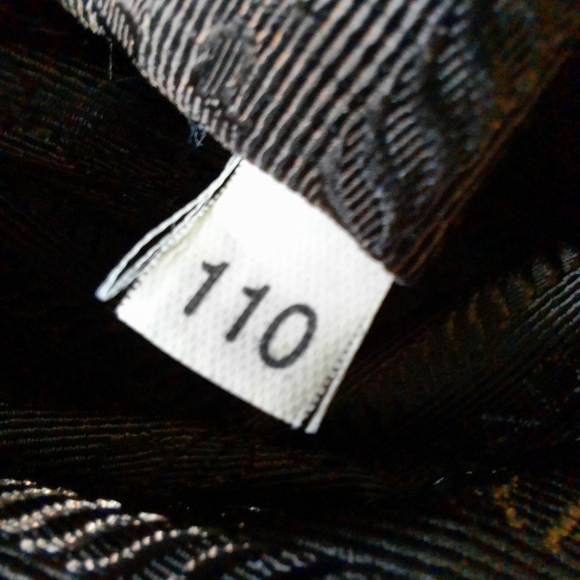 PRADA Vela Saffiano Leather Tessuto Tote Zip Green Enamel Triangle Logo Tan Bag - Picture 16 of 16